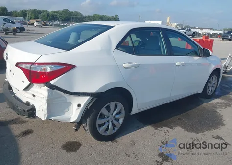 2016 Toyota Corolla Le z USA, uszkodzony, nr VIN 2T1BURHE4GC583691